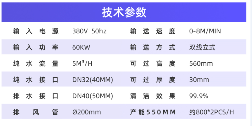 托盘清洗机参数